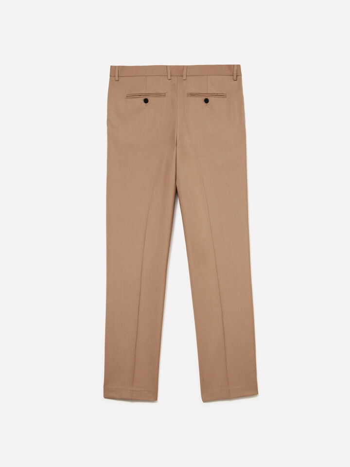 Calças de alfaiataria camel - calças slim para homem - Camel | Sisley image number 2